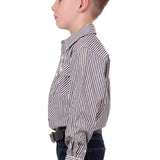 Hard Slog Kids Cane Shirt - Navy/Tan