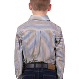 Hard Slog Kids Cane Shirt - Navy/Tan