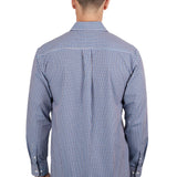 Hard Slog Mens Bobbie Shirt - Navy/Tan