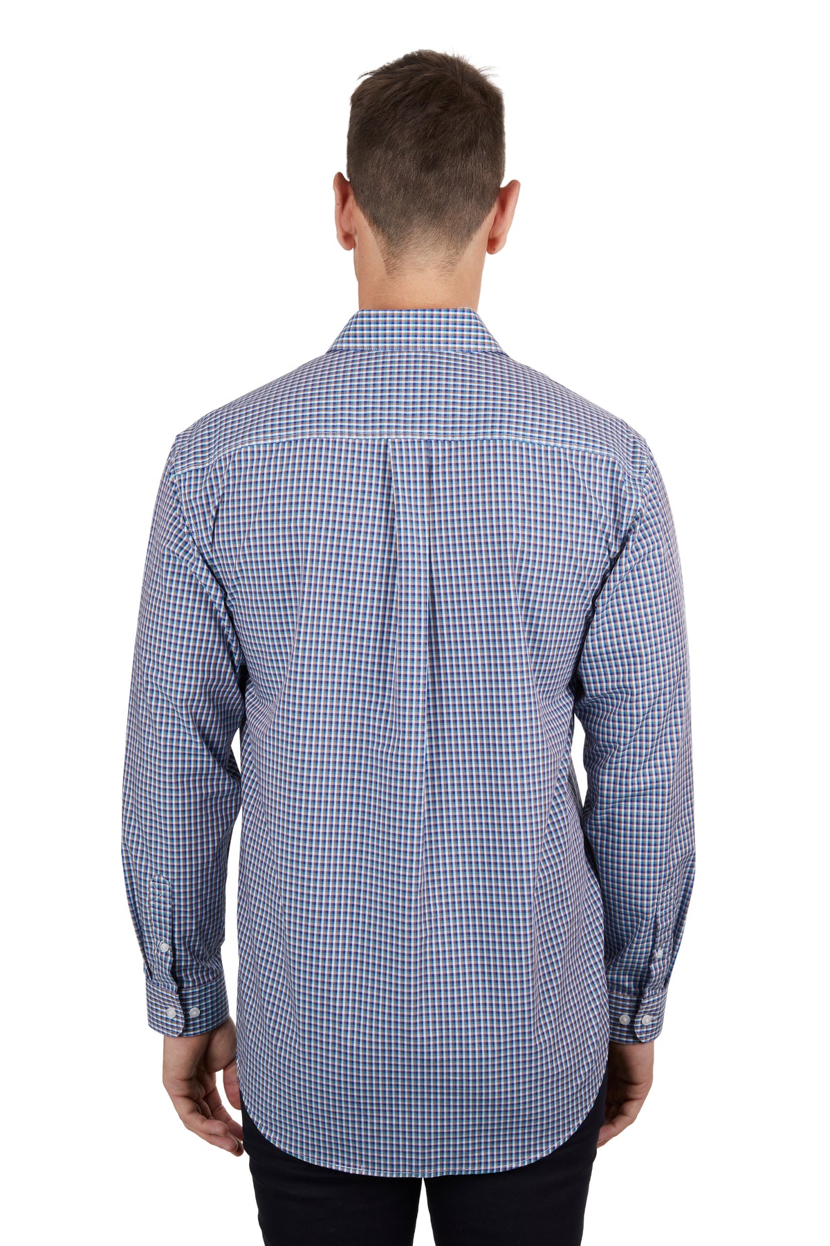 Hard Slog Mens Bobbie Shirt - Navy/Tan