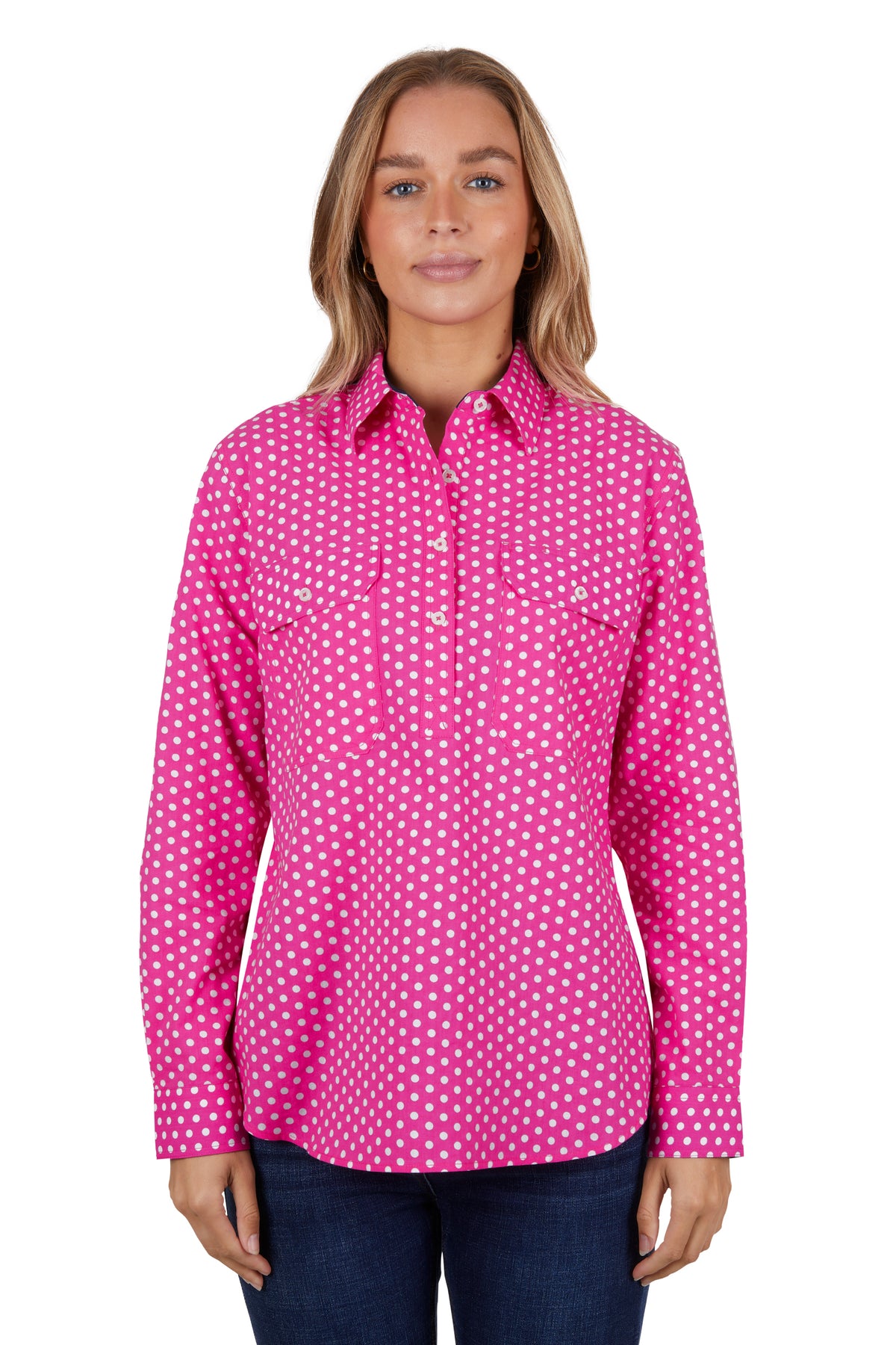 Hard Slog Womens Kelly Shirt - Pink