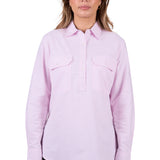 Hard Slog Womens Milly Shirt - Pale Pink