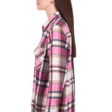 Hard Slog Womens Ori Thermal Shirt - Pink/Tan
