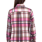 Hard Slog Womens Ori Thermal Shirt - Pink/Tan