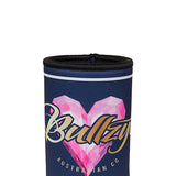 Bullzye heart Stubby Holder - Navy
