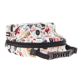 Hooey Cap Carrier - Cream/Black/Burgundy Rodeo Pattern