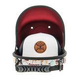 Hooey Cap Carrier - Cream/Black/Burgundy Rodeo Pattern