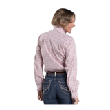 Just Country Womens Abbey Frills Shirt - Heather Rose/White Check