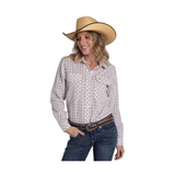 Just Country Womens Abbey Shirt - Nougat/White Check