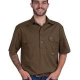 Just Country Mens Adam Workshirt - Bark