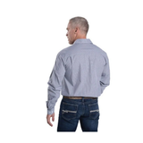 Just Country Mens Austin Shirt - Led Grey/White Black Plaid