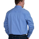 Just Country Mens Austin Full Button Shirt - Cornflower Check