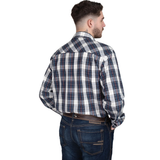 Just Country Austin Full Button Print Shirt - Navy/Red Plaid