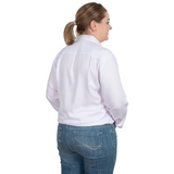 Just Country Womens Brooke Bamboo Blend Shirt - White/Blue/Pink Check