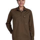 Just Country Womens Jahna Workshirt - Bark