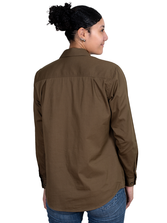 Just Country Womens Jahna Workshirt - Bark