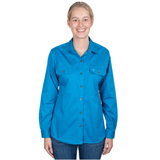 Just Country Womens Brooke Workshirt - Blue Jewel