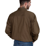 Just Country Mens Cameron Workshirt - Bark