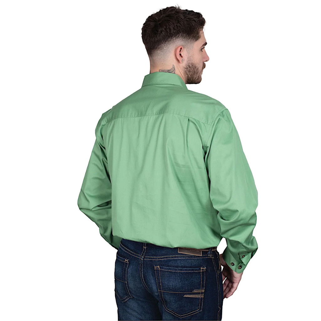 Just Country Mens Cameron Workshirt - Jade