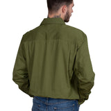 Just Country Mens Cameron Workshirt - Olive
