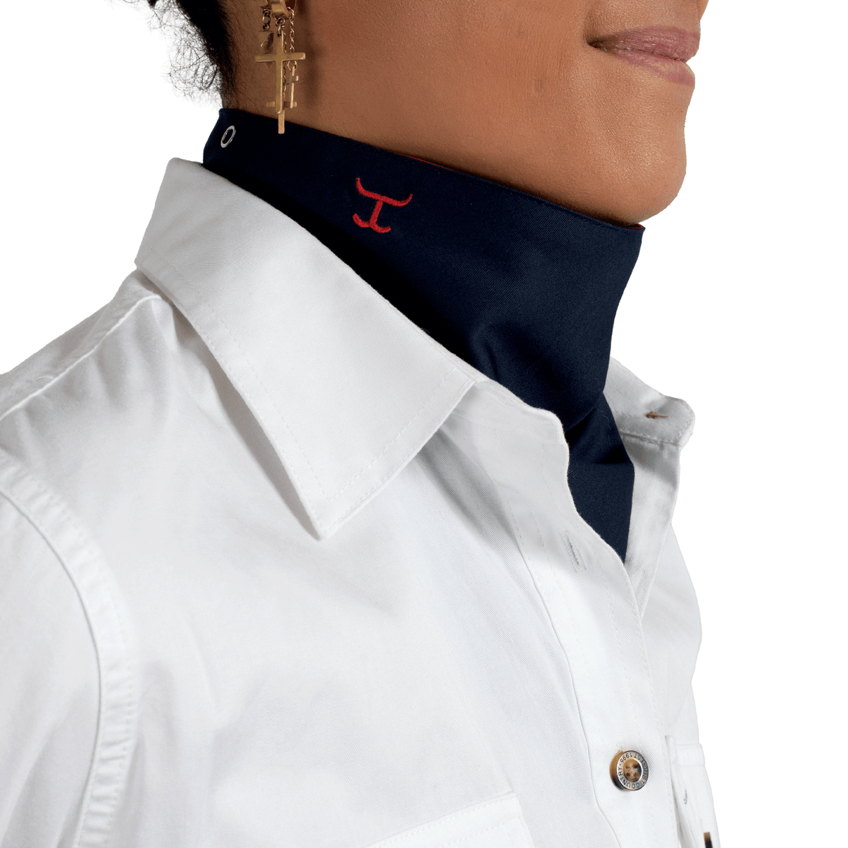 Just Country Unisex Carlee Double Sided Scarf - Navy/Chilli