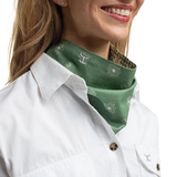 Just Country Carlee Double Sided Scarf - Eucalyptus White/White Eucalyptus Tile