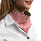 Just Country Carlee Double Sided Scarf - Eucalyptus White Mini Spots/Rosewater White Spots