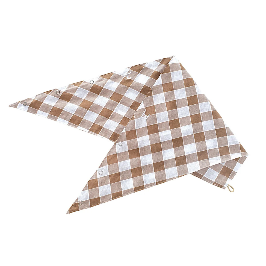 Just Country Carlee Double Sided Scarf - Tan/White Check