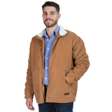 Just Country Mens Diamantina Sherpa Corduroy Jacket - Caramel