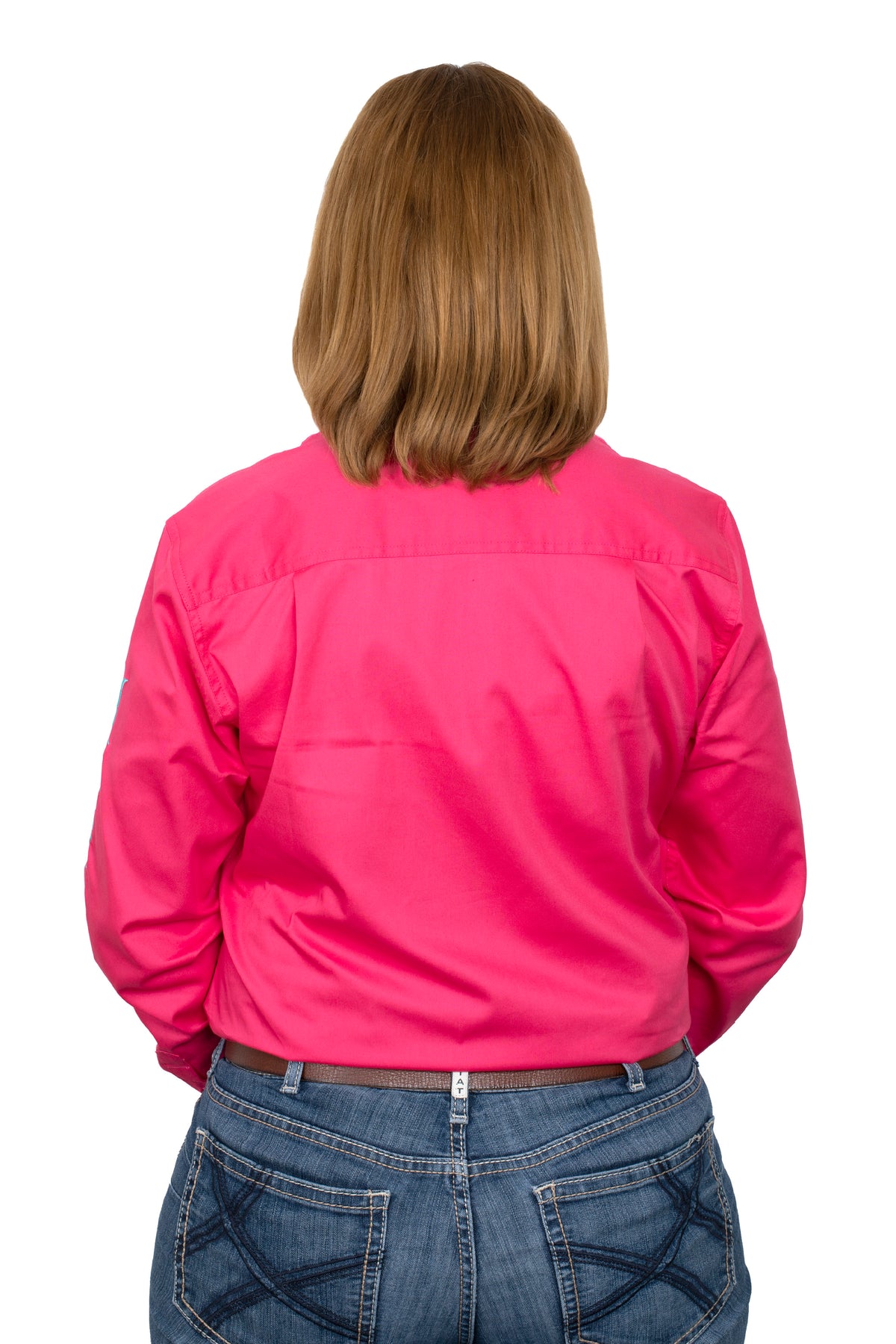 Just Country Brooke Embroidered Shirt - Hot Pink/Turquoise