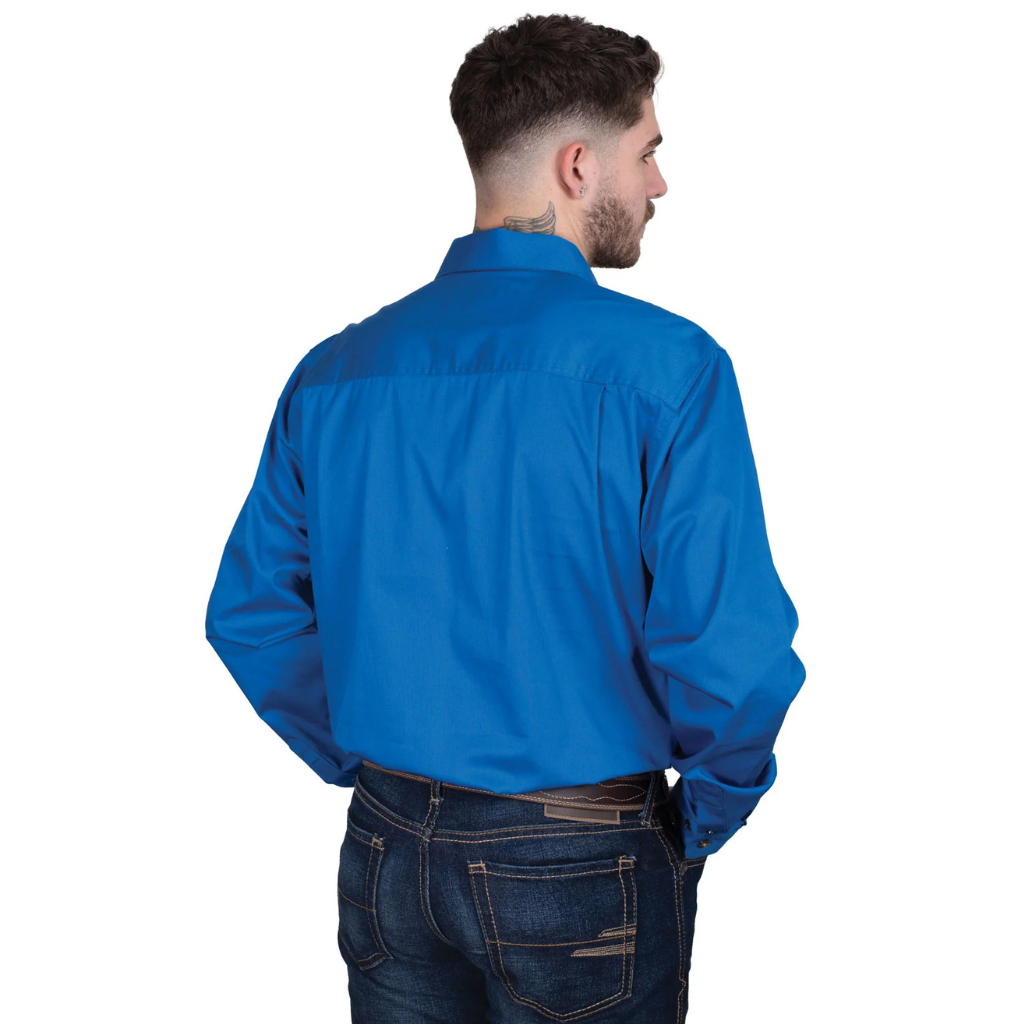 Just Country Mens Evan Full Button Shirt - Nautical