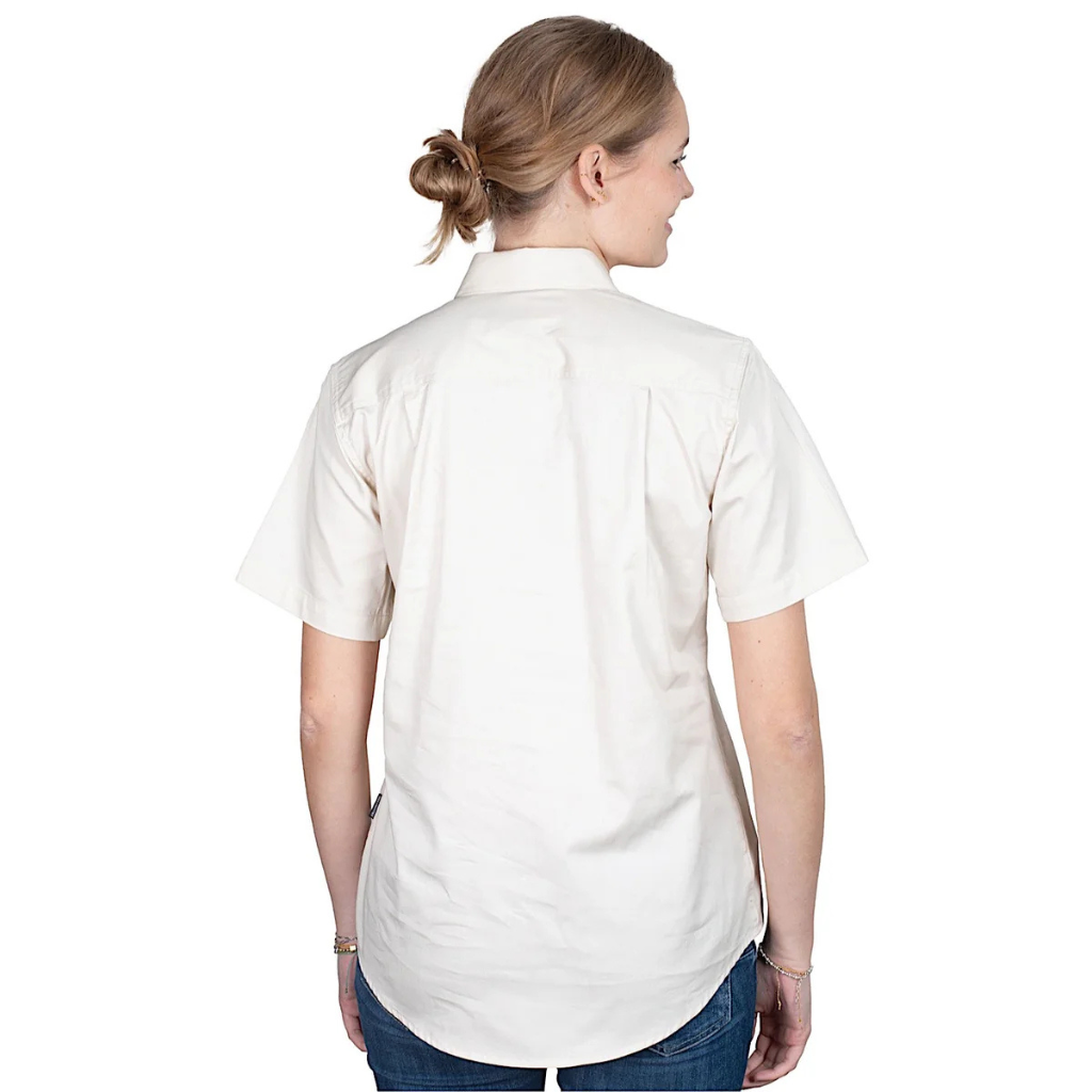 Just Country Womens Evie Short Sleeve Shirt - Oat