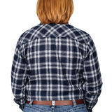 Just Country Womens Jahna Flannel Shirt - Navy/White