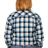 Just Country Womens Jahna Flannel Shirt - Navy/Sky