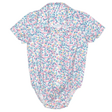 Just Country Infant Frankie Short Sleeve Jumpsuit - White Tulips