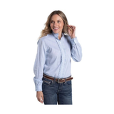 Just Country Womens Abbey Frills Full Button Shirt - Powder Blue