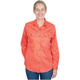 Just Country Womens Brooke Workshirt - Hot Coral