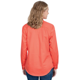 Just Country Womens Brooke Workshirt - Hot Coral
