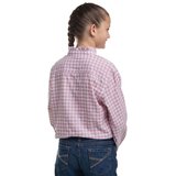 Just Country Girls Gracie Frills Shirt - Berry/White Check