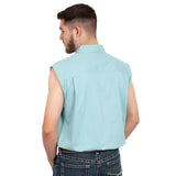Just Country Mens Jack Sleeveless Workshirt - Reef
