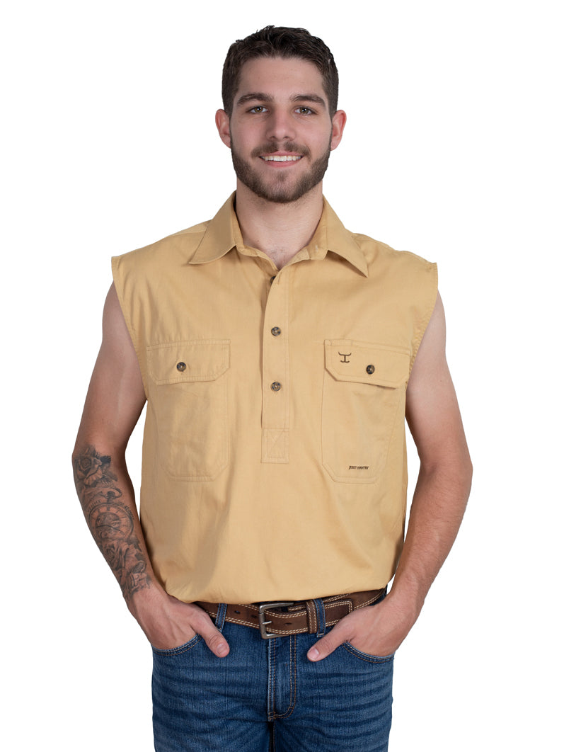 Just Country Mens Jack Workshirt - Sand