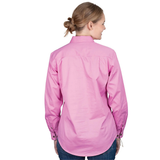 Just Country Womens Jahna Half Button Workshirt - Musk