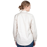 Just Country Womens Jahna Half Button Workshirt - Oat