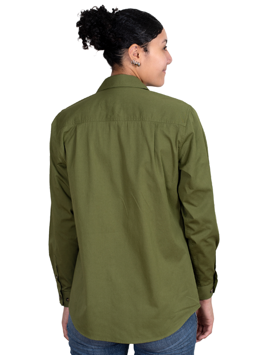 Just Country Womens Jahna Workshirt - Olive