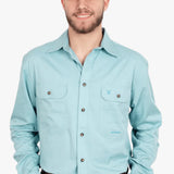Just Country Mens Evan Full Button Shirt - Reef