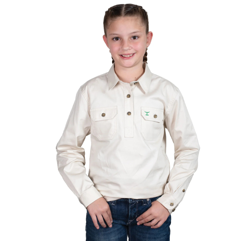Just Country Girls Kenzie Workshirt - Oat