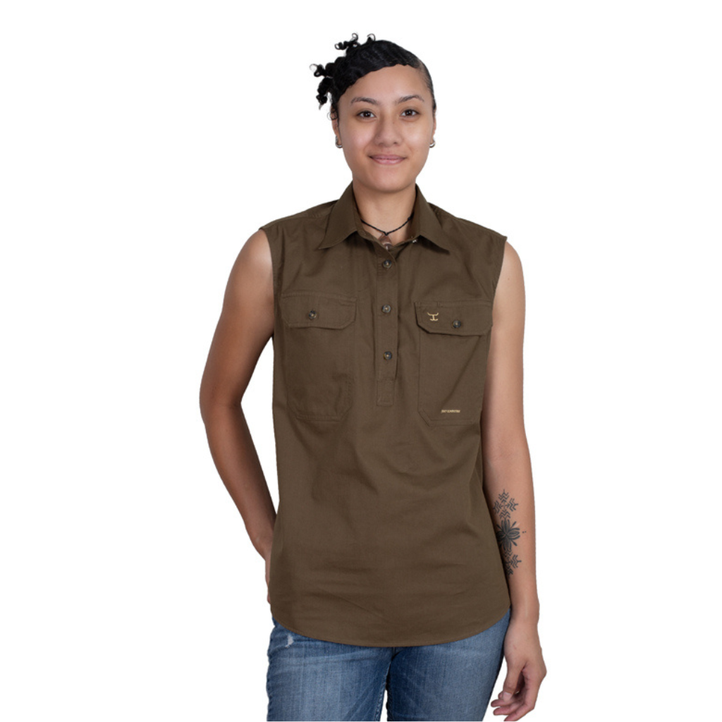 Just Country Womens Kerry Workshirt - Bark