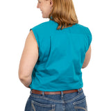 Just Country Womens Kerry SleevelessWorkshirt - Ocean