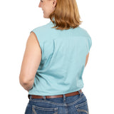 Just Country Womens Kerry Sleeveless Workshirt - Reef