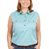 Just Country Womens Kerry Sleeveless Workshirt - Reef